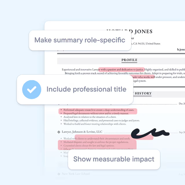 Career Profile Optimization